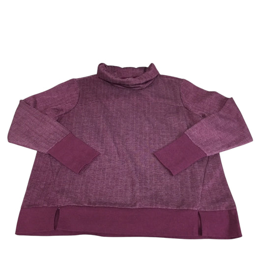 Athletic Top Long Sleeve Crewneck By Avia In Purple, Size: 2x