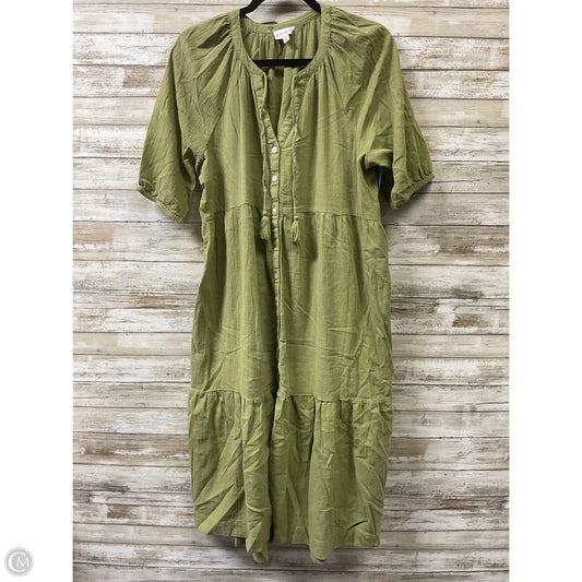 Dress Casual Midi By Wonderly In Green, Size: L