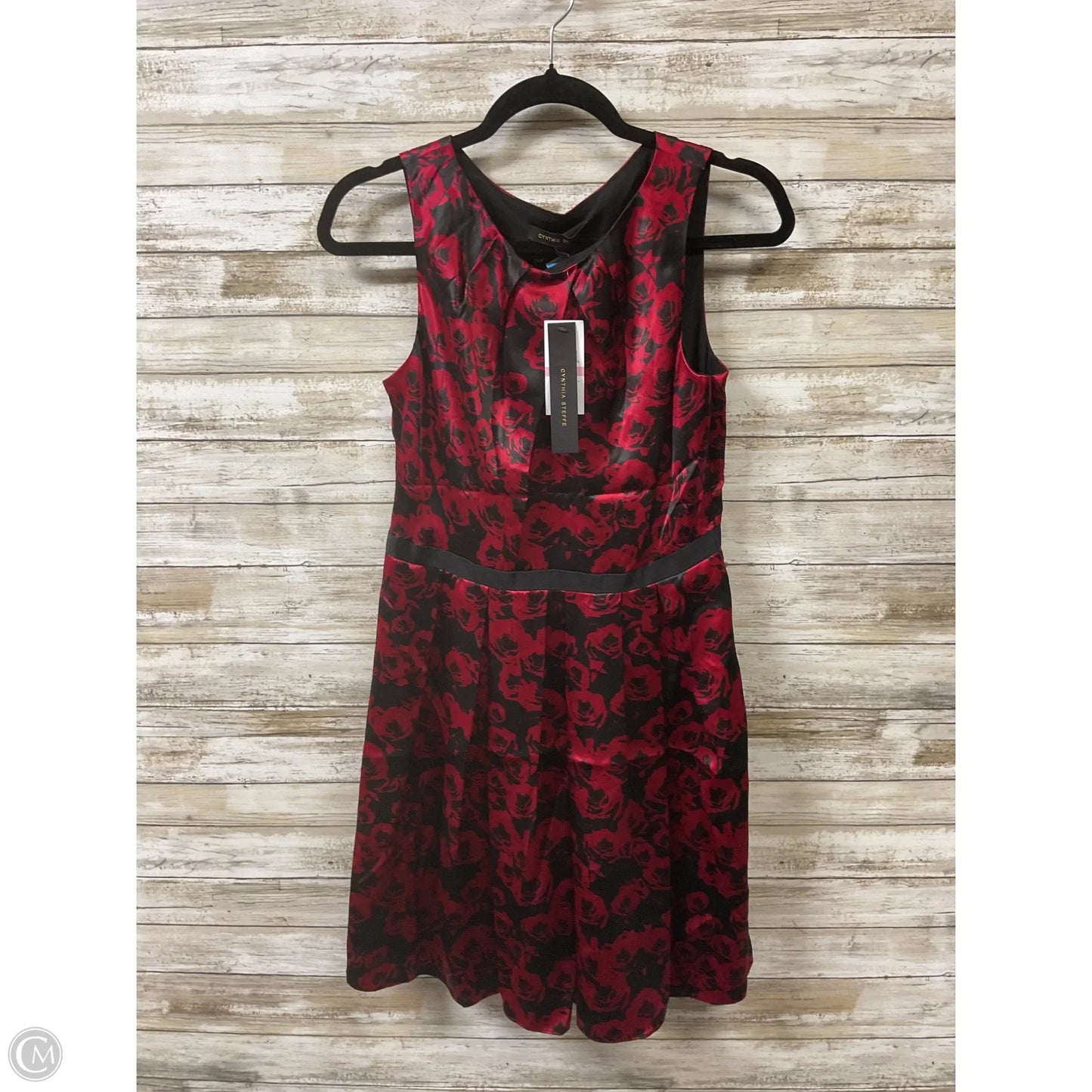 Dress Party Short By Cynthia Steffe In Black & Red, Size: 6