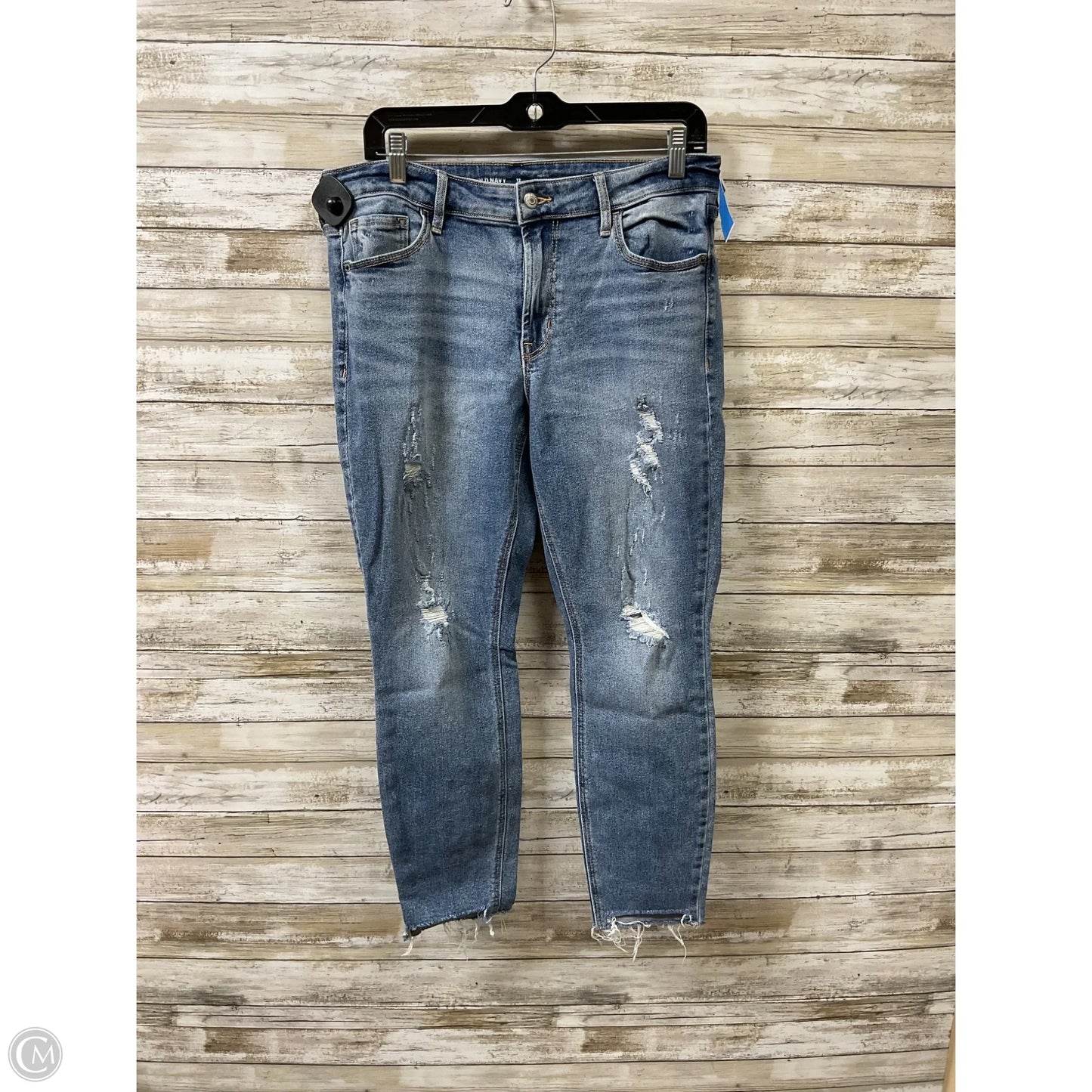 Jeans Skinny By Old Navy In Blue Denim, Size: 12