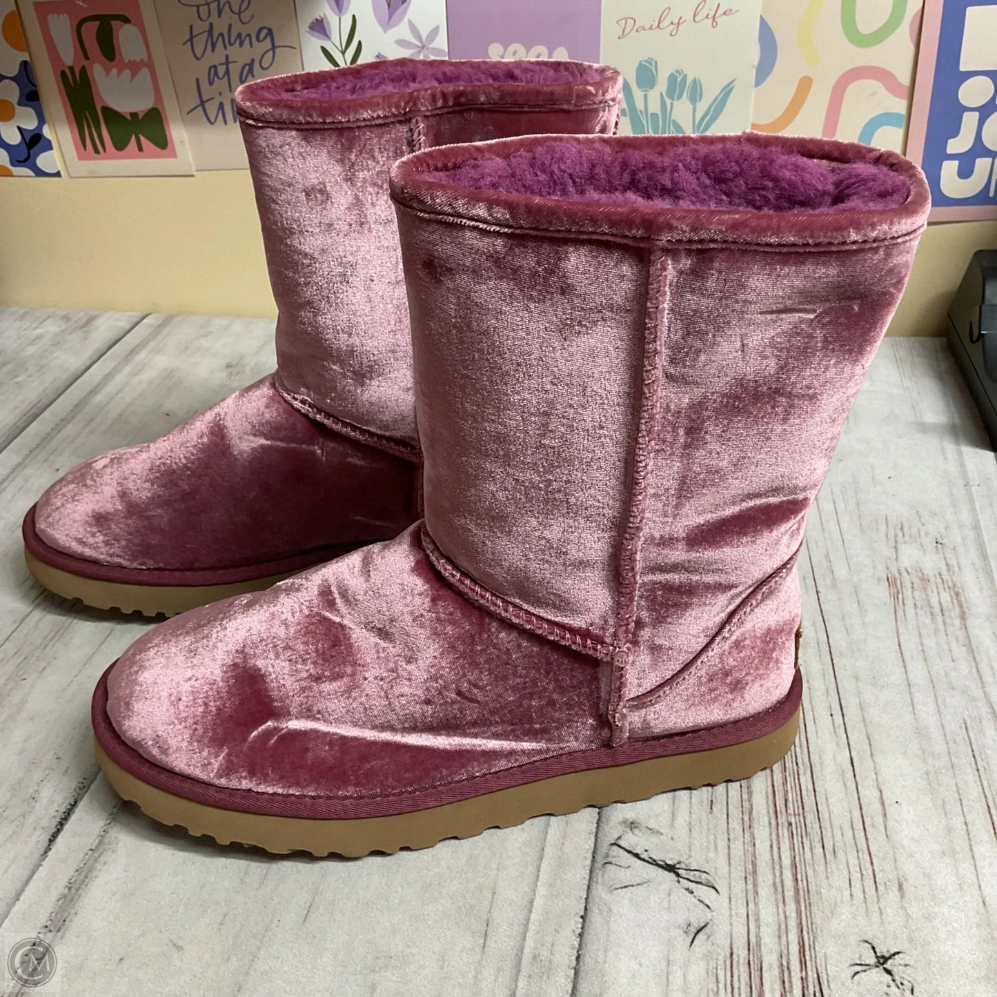 Boots Designer By Ugg In Pink, Size: 10