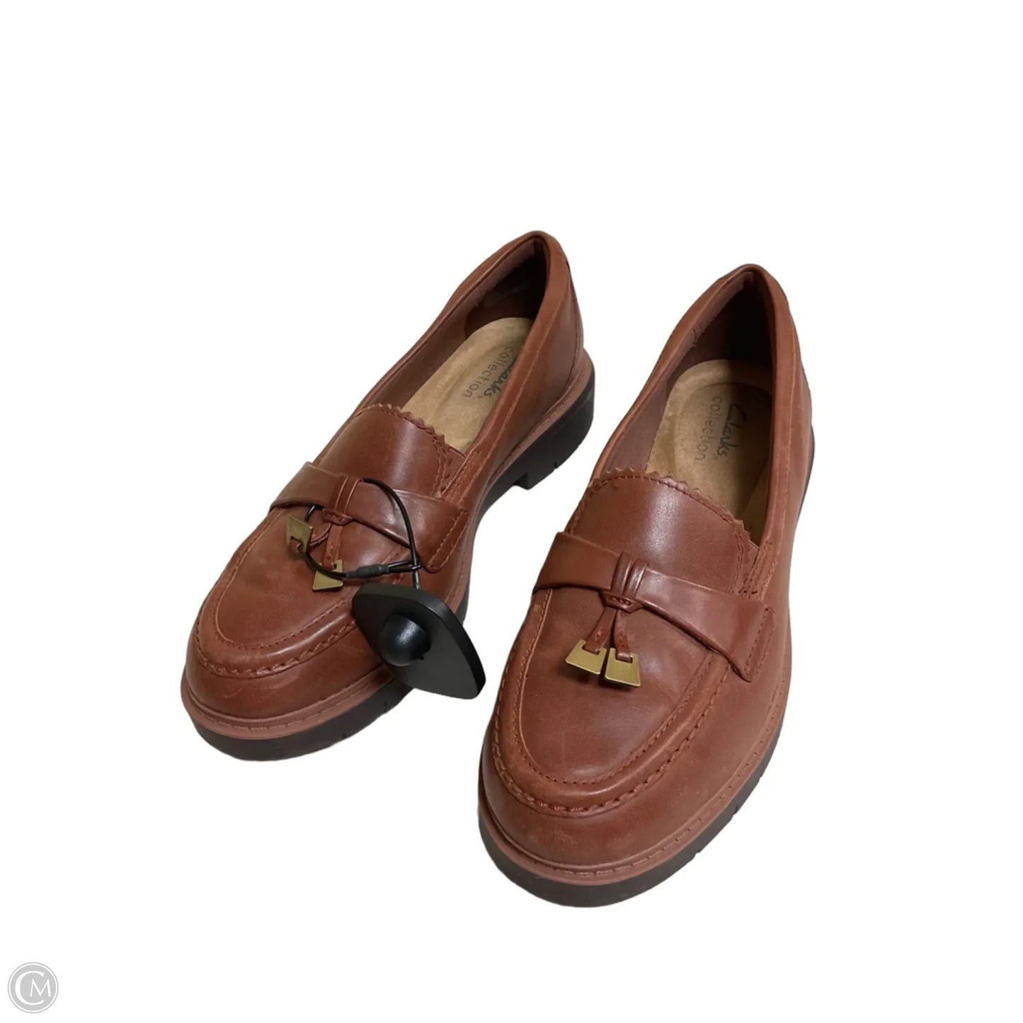 Shoes Flats By Clarks In Brown, Size: 6.5
