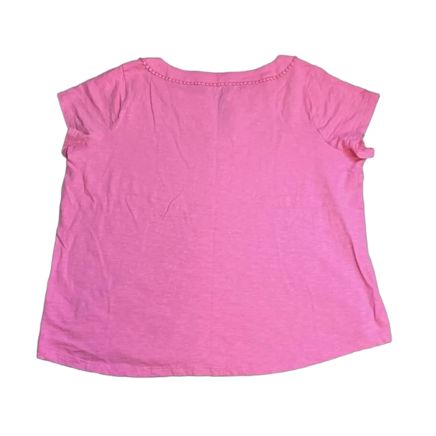 Top Short Sleeve By Talbots In Pink, Size: 2x