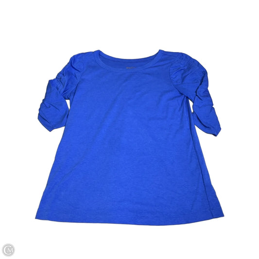 Top 3/4 Sleeve Designer By Lilly Pulitzer In Blue, Size: S