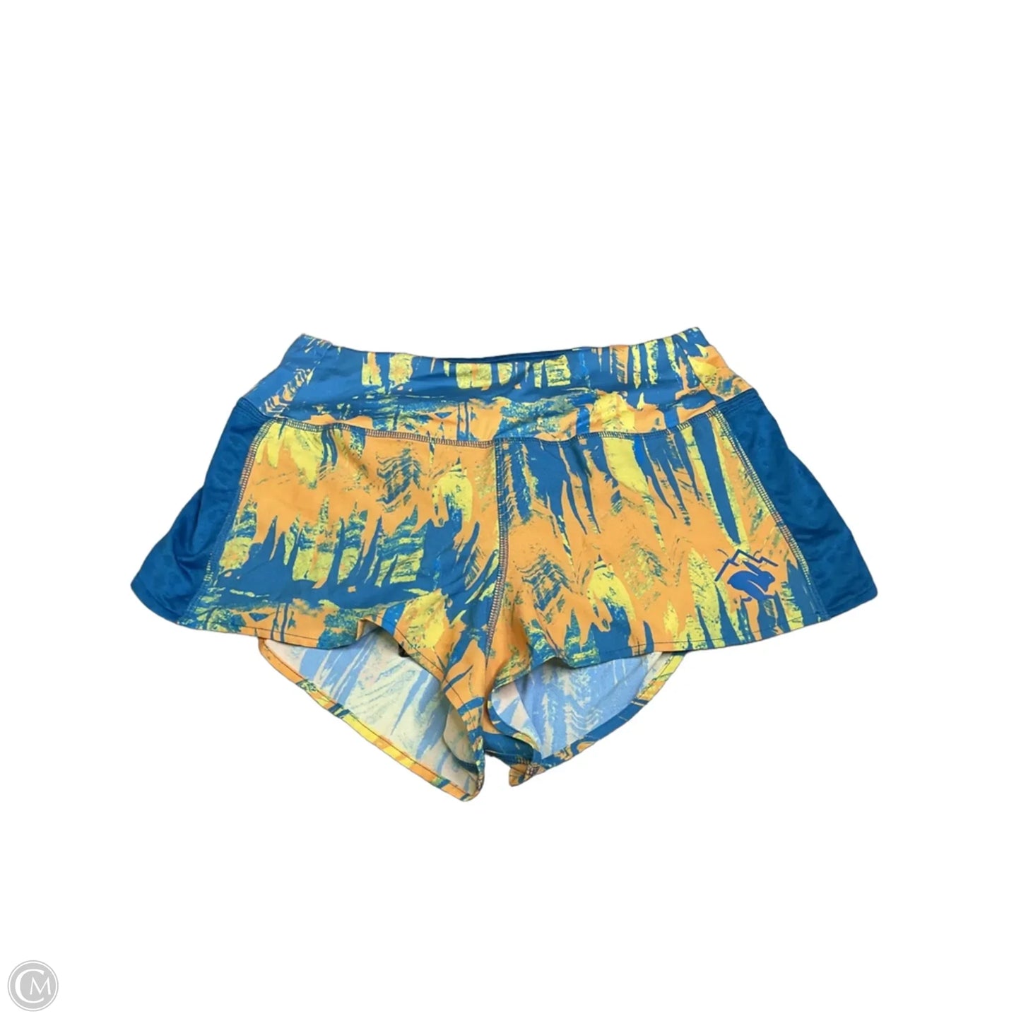 Athletic Shorts By Rabbit In Blue & Yellow, Size: M