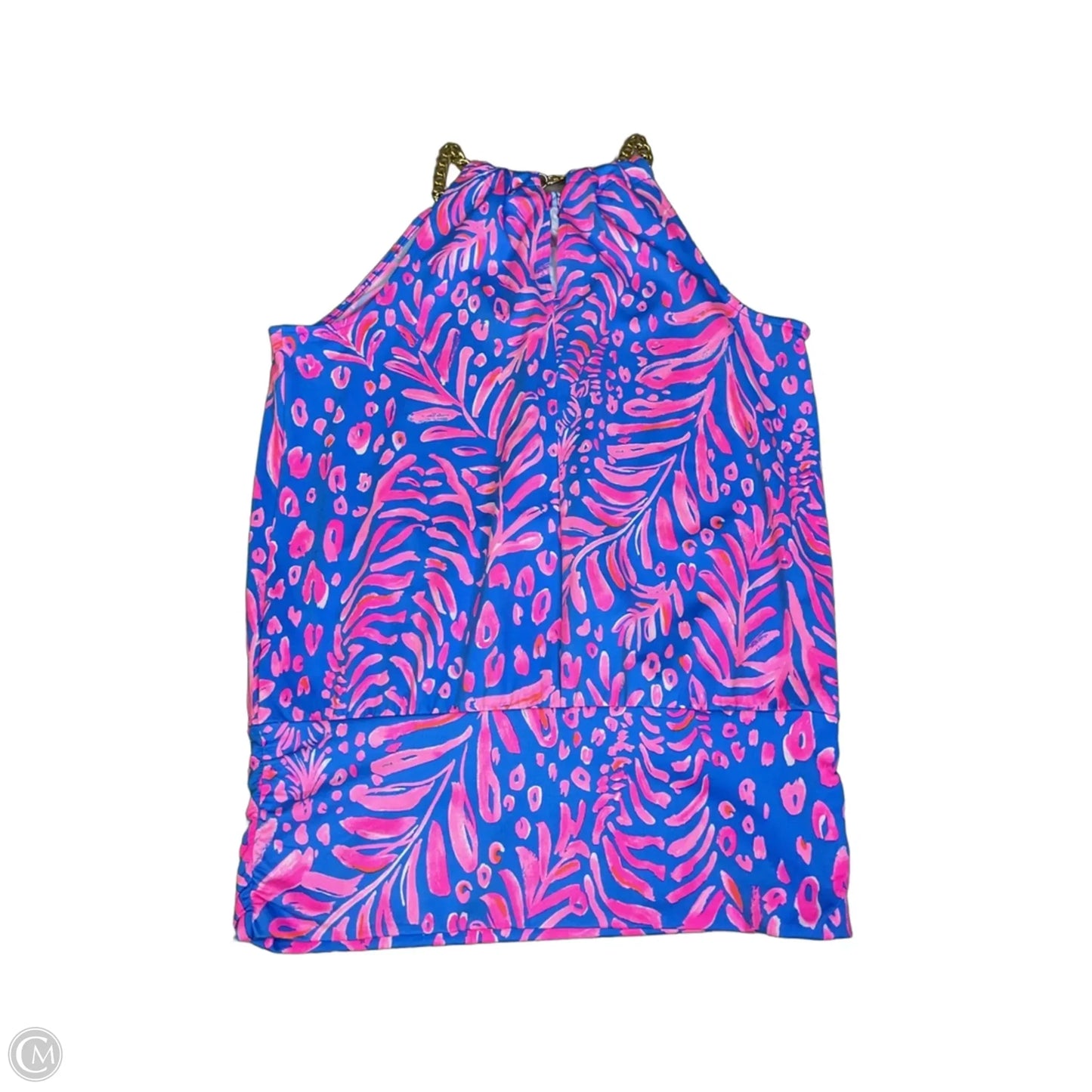 Top Sleeveless Designer By Lilly Pulitzer In Blue & Pink, Size: Xs
