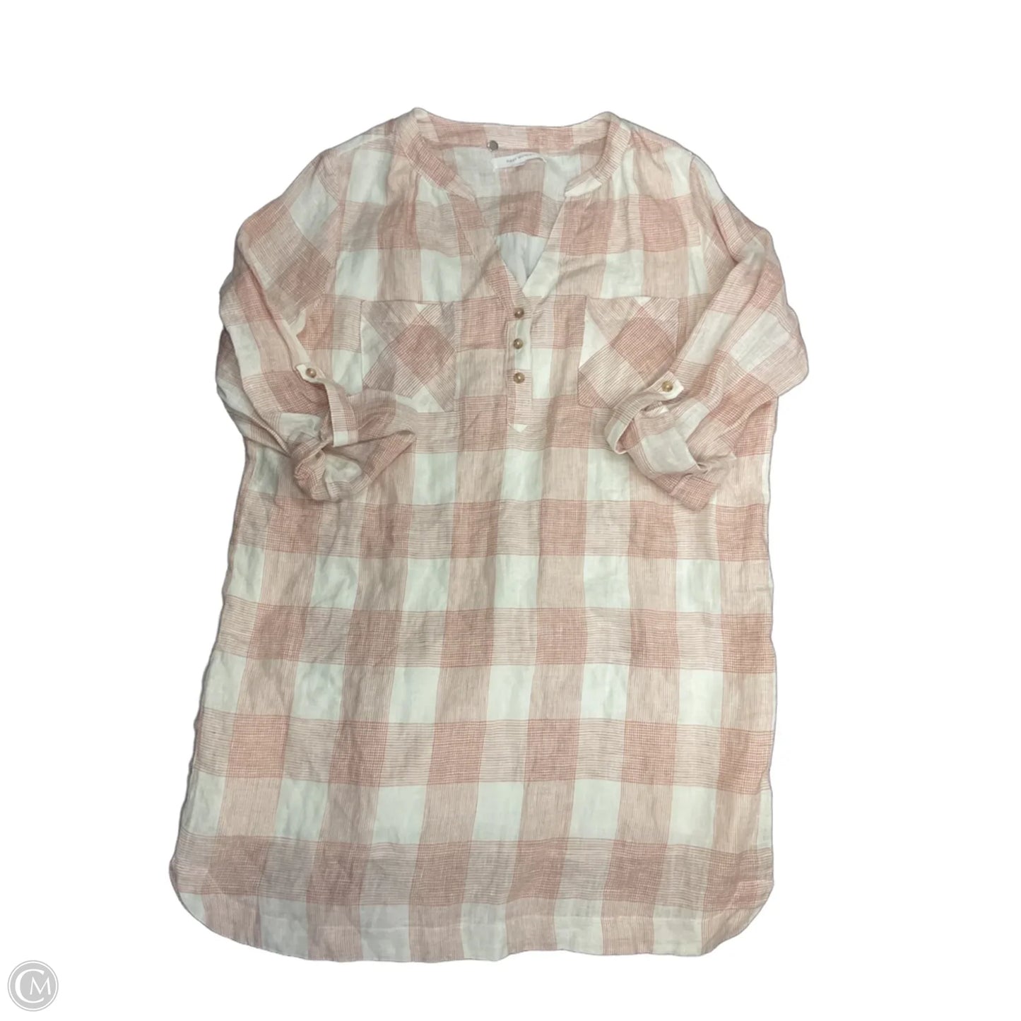 Dress Casual Short By Cmc In Plaid Pattern, Size: M