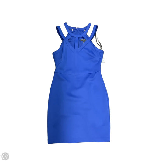 Dress Casual Midi By Guess In Blue, Size: 10