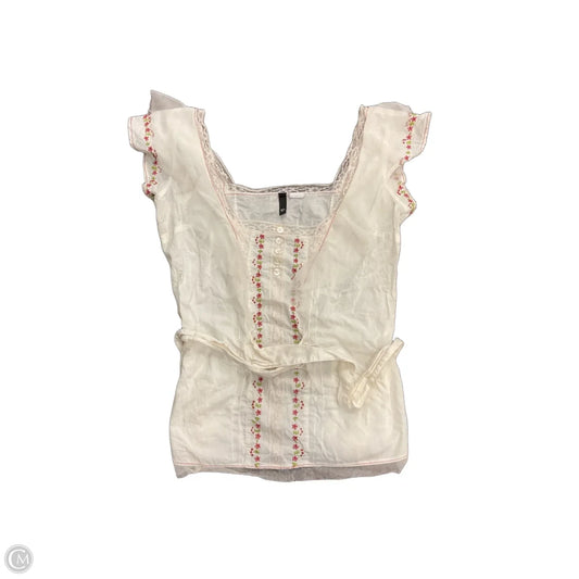 Top Short Sleeve By H&m In White, Size: M