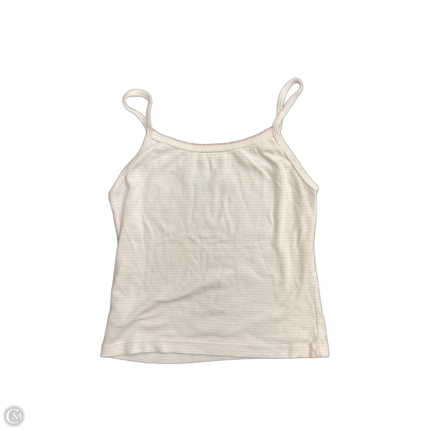 Tank Top By Clothes Mentor In Pink & White, Size: S