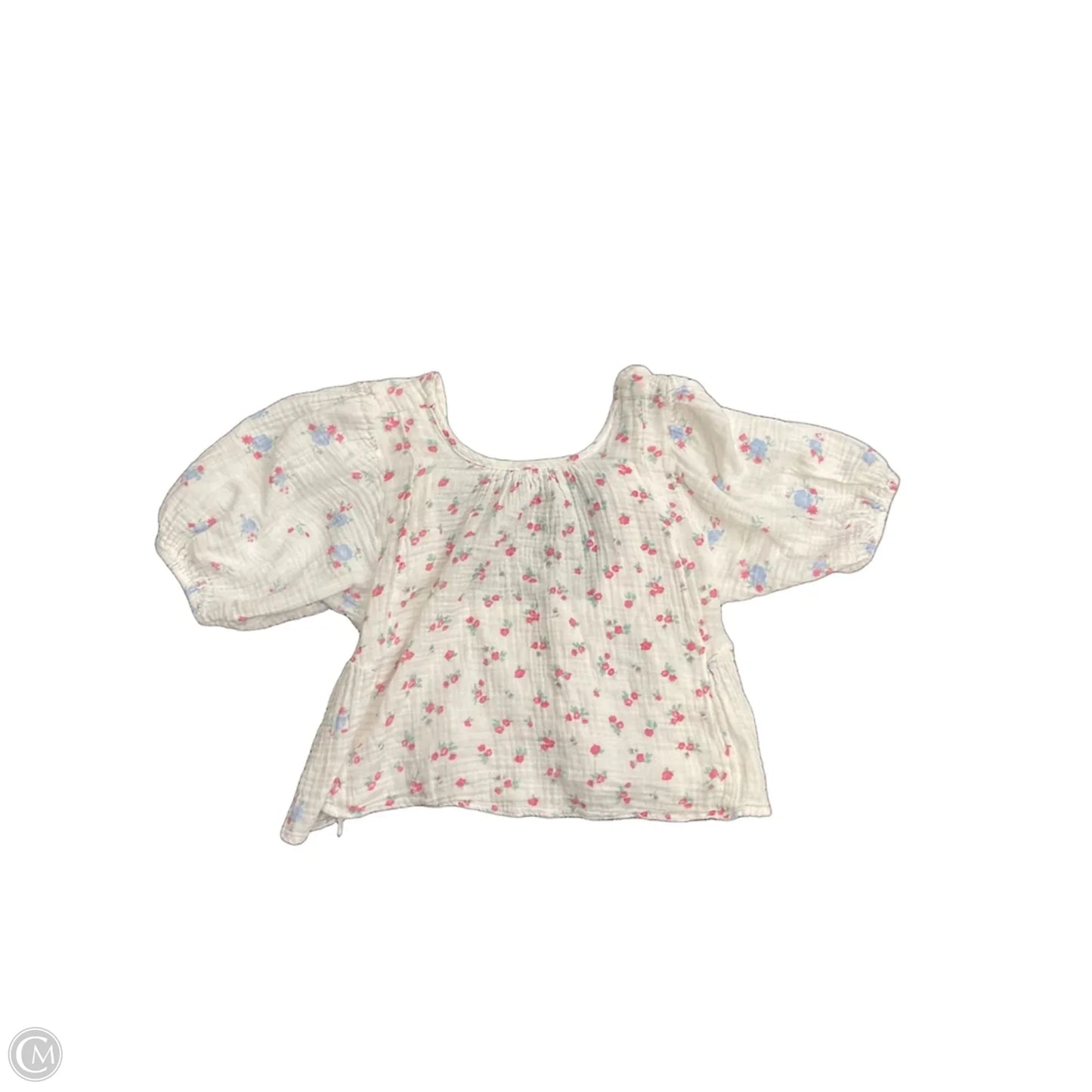 Top Short Sleeve By Free People In Floral Print, Size: S