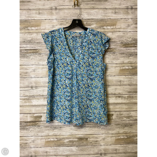 Top Short Sleeve By Dalia In Blue & Yellow, Size: Sp