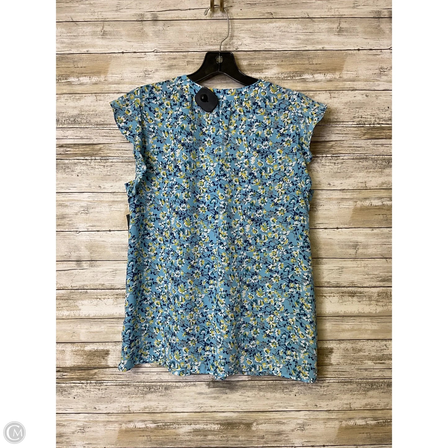 Top Short Sleeve By Dalia In Blue & Yellow, Size: Sp