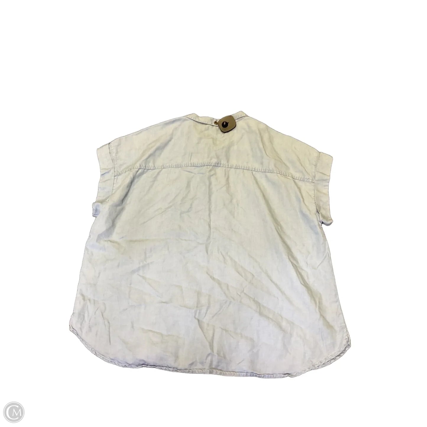 Top Short Sleeve By Clothes Mentor In Blue Denim, Size: Xl