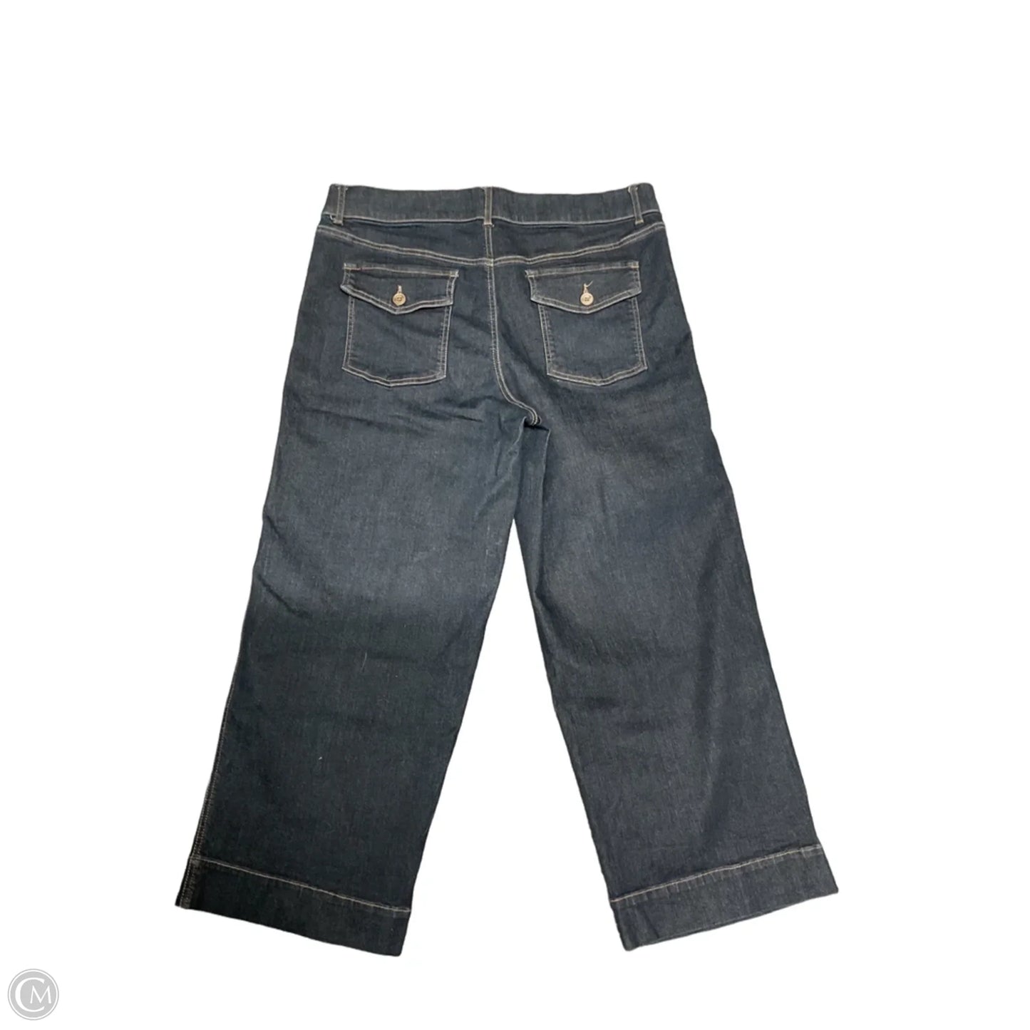 Jeans Wide Leg By Gloria Vanderbilt In Blue Denim, Size: 14
