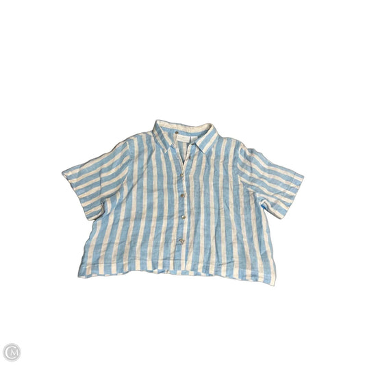 Top Short Sleeve By Cynthia Rowley In Striped Pattern, Size: Xl