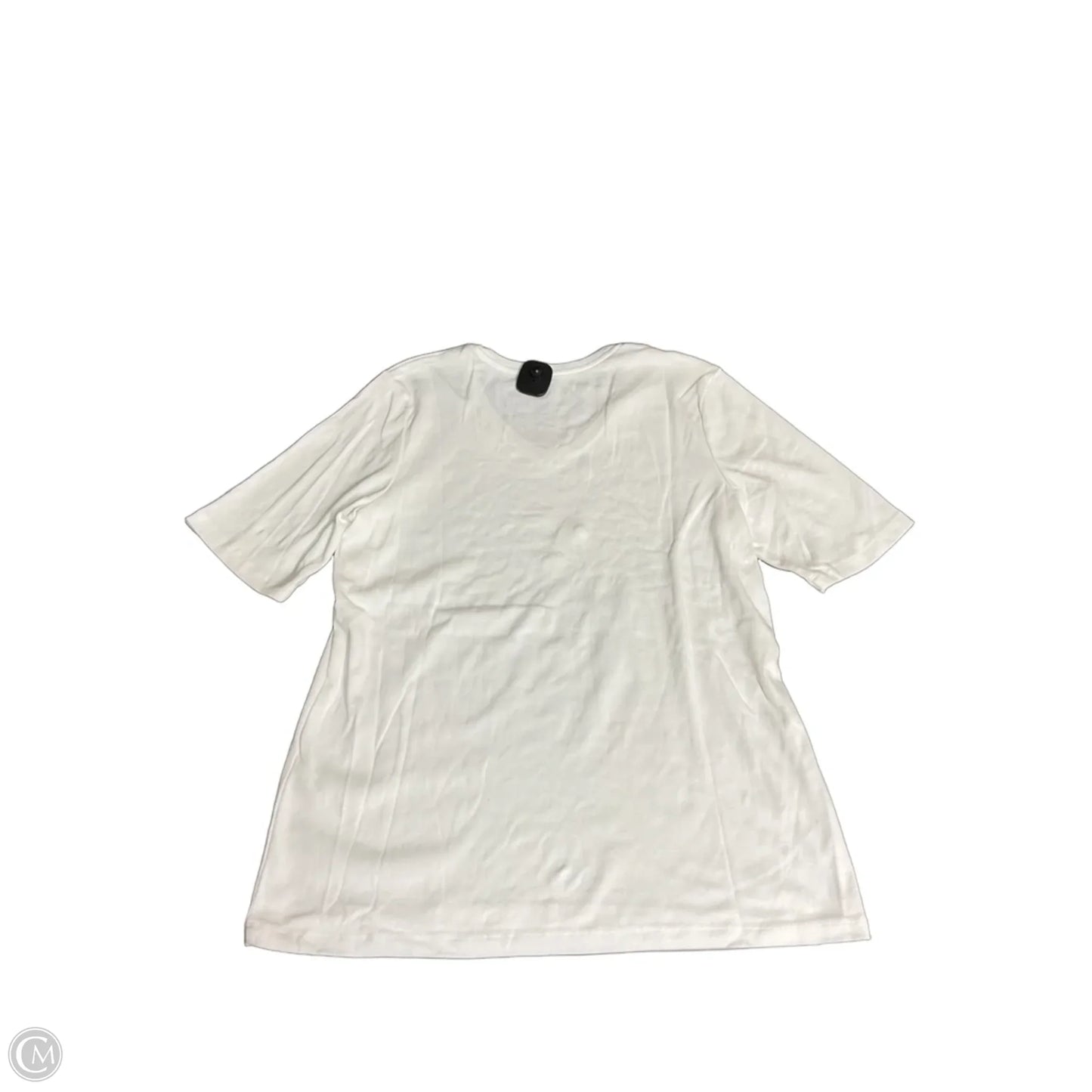 Top Short Sleeve Basic By Chicos In White, Size: Xl