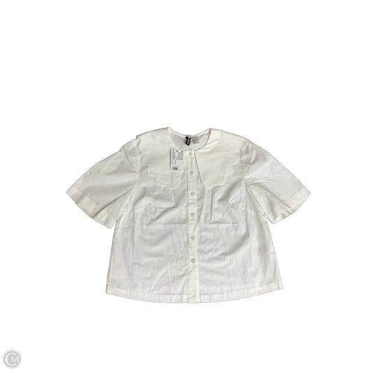 Top Short Sleeve By Divided In White, Size: M
