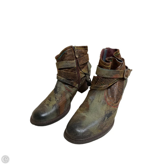 Boots Ankle Heels By Spring Step In Multi-colored, Size: 8.5