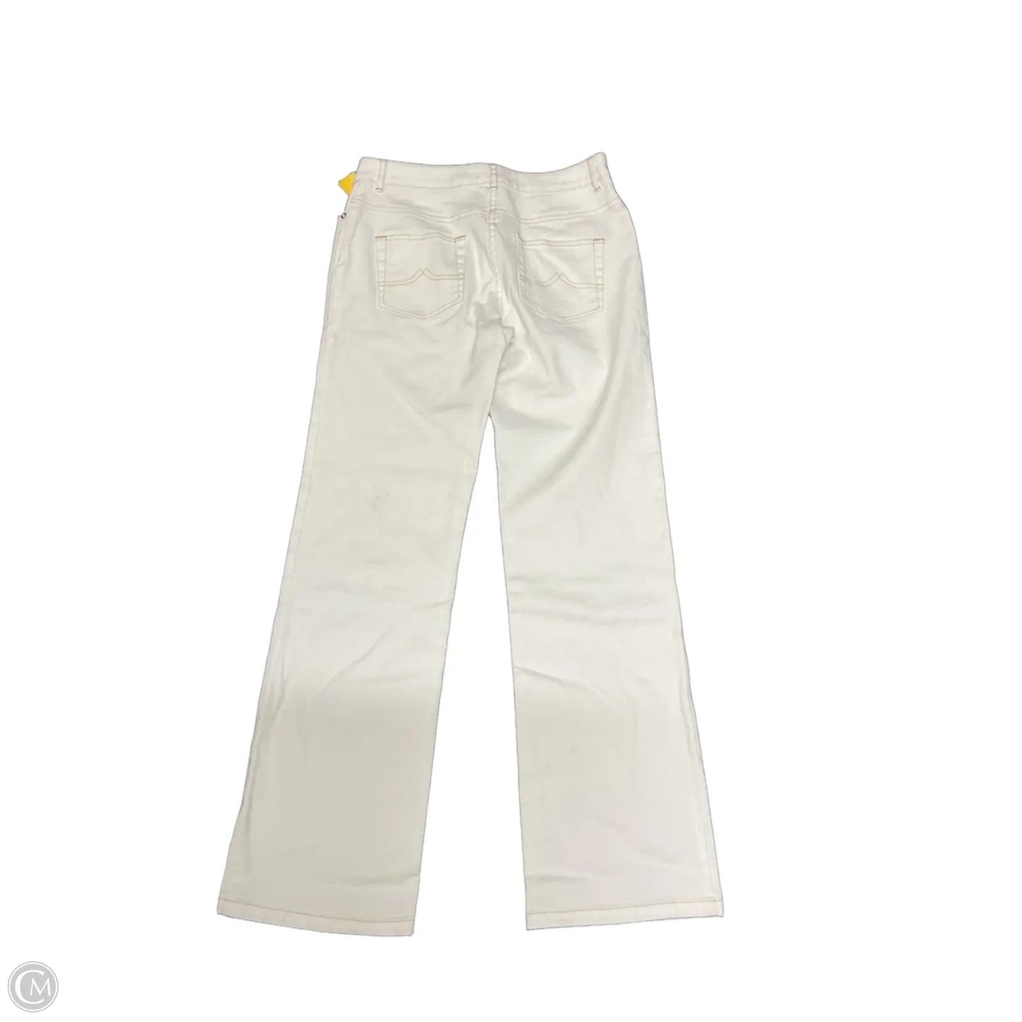 Jeans Wide Leg By Brooks Brothers In White, Size: 6