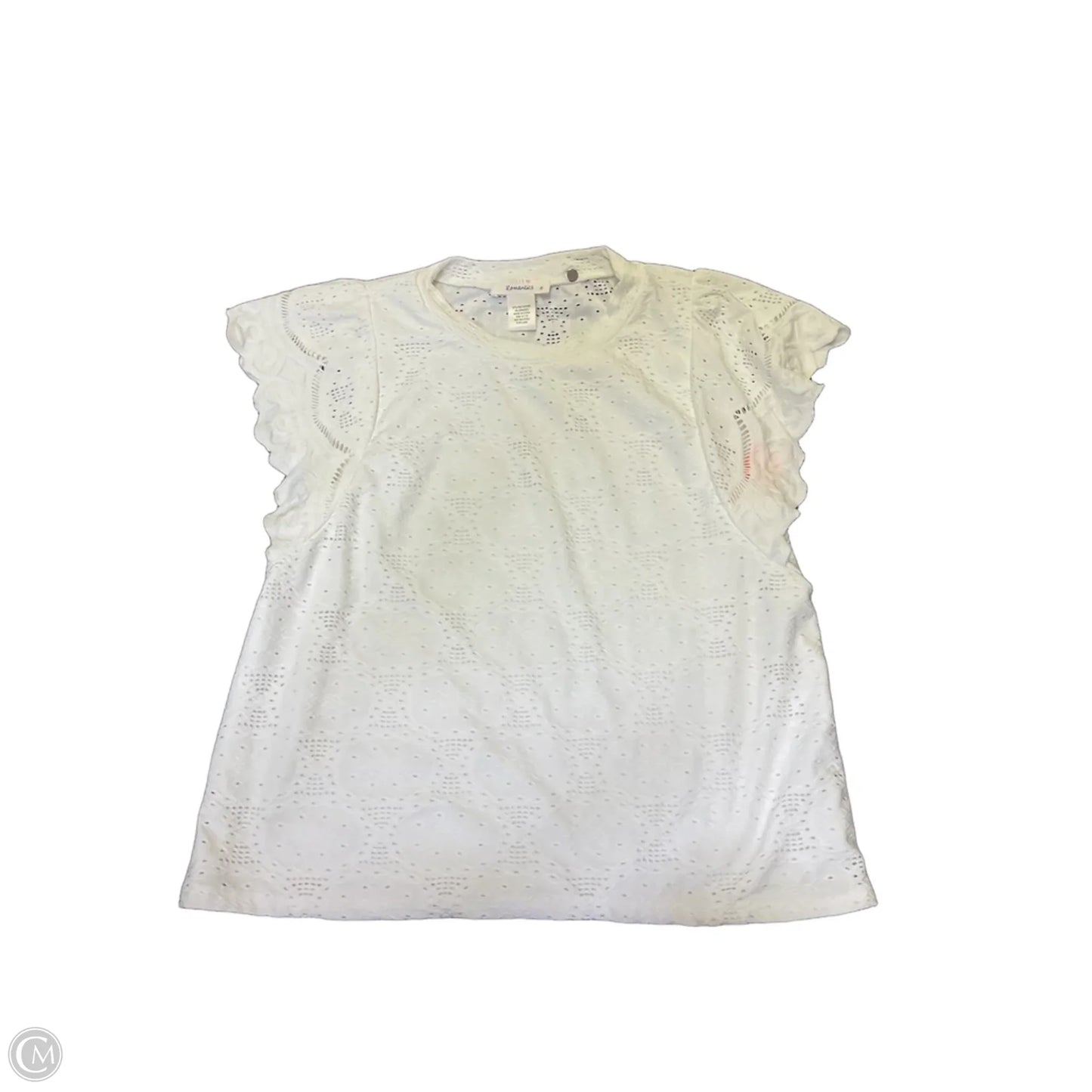Top Short Sleeve By Urban Romantics In White, Size: M