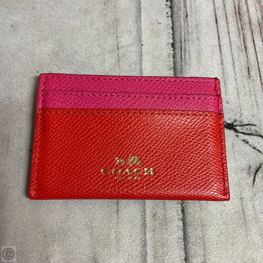 Id/card Holder Designer By Coach, Size: Small