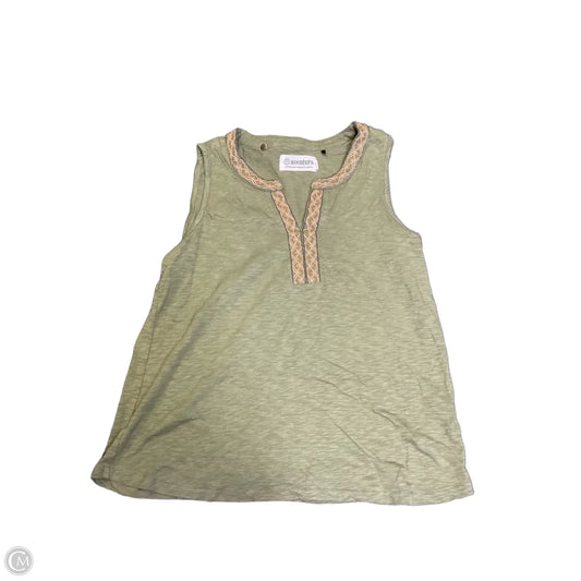 Top Sleeveless By Aventura In Green, Size: M
