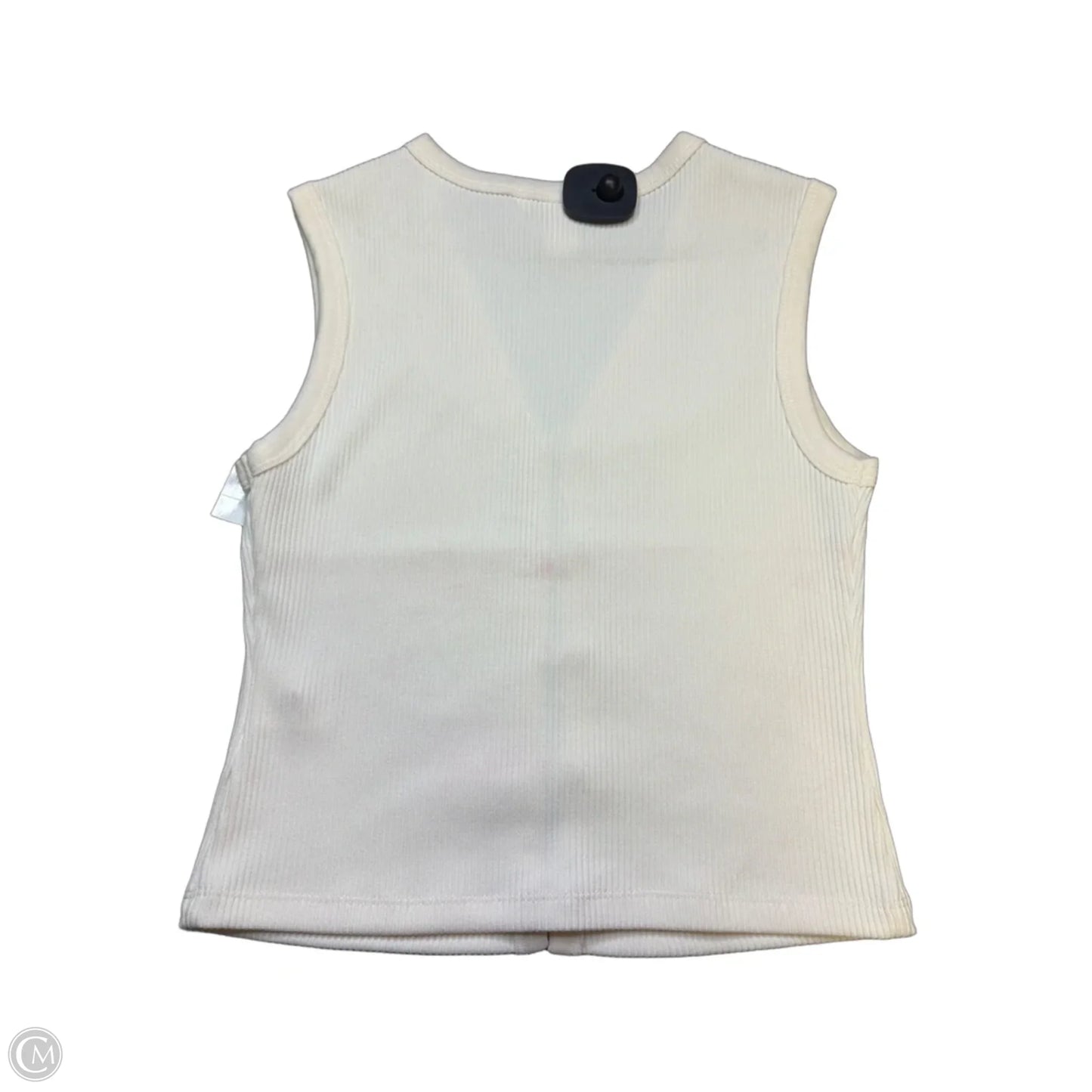 Top Sleeveless By H&m In Cream, Size: S