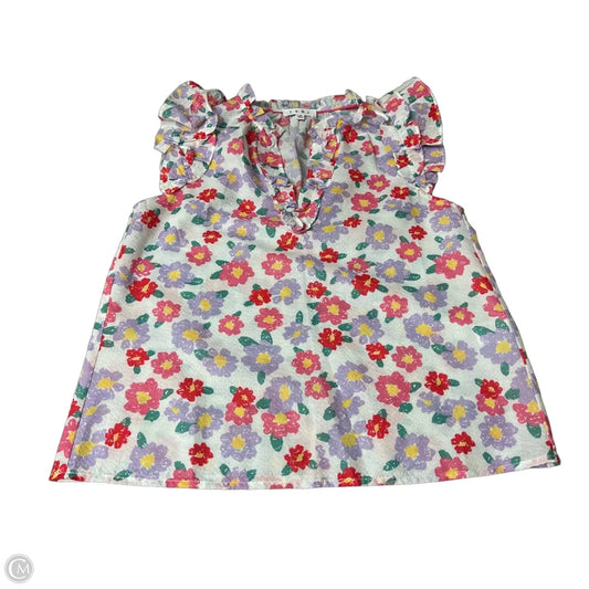 Top Sleeveless By Thml In Floral Print, Size: Xs
