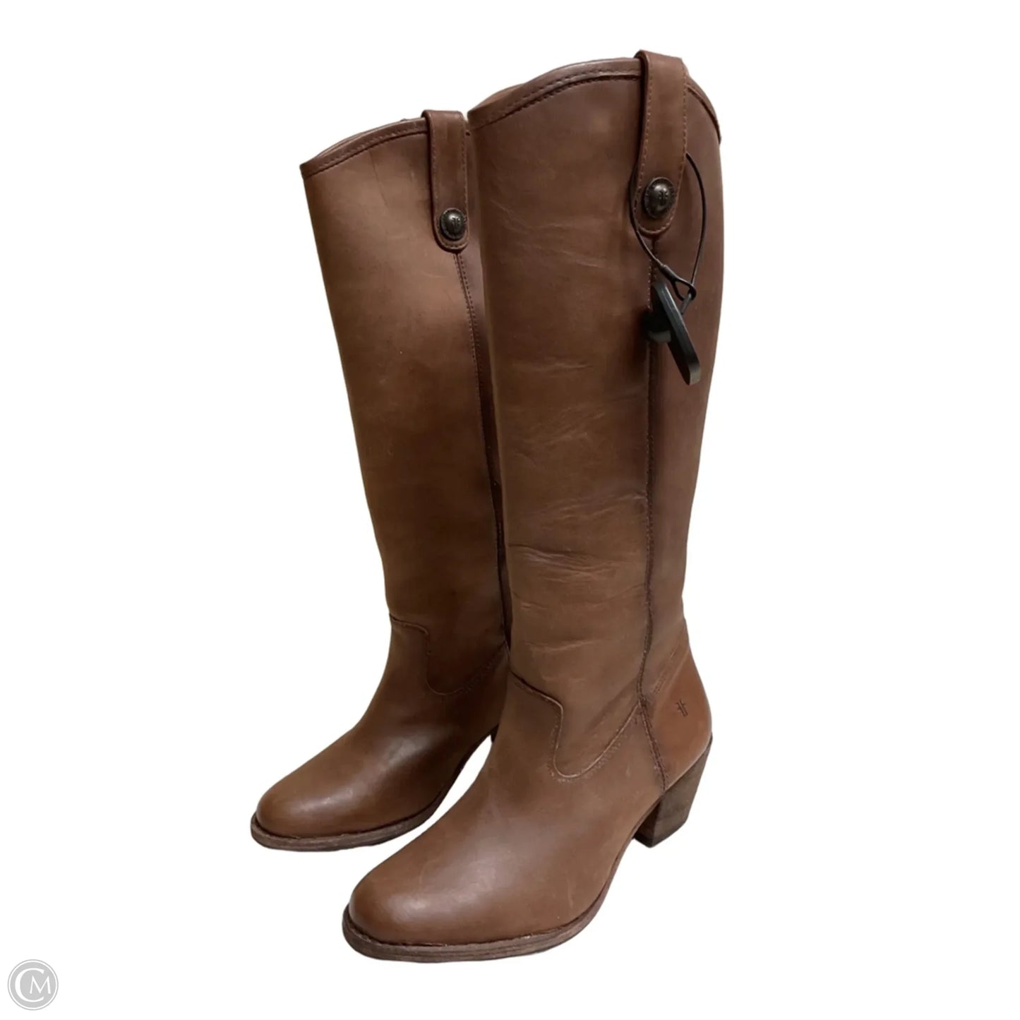Boots Designer By Frye In Brown, Size: 6.5