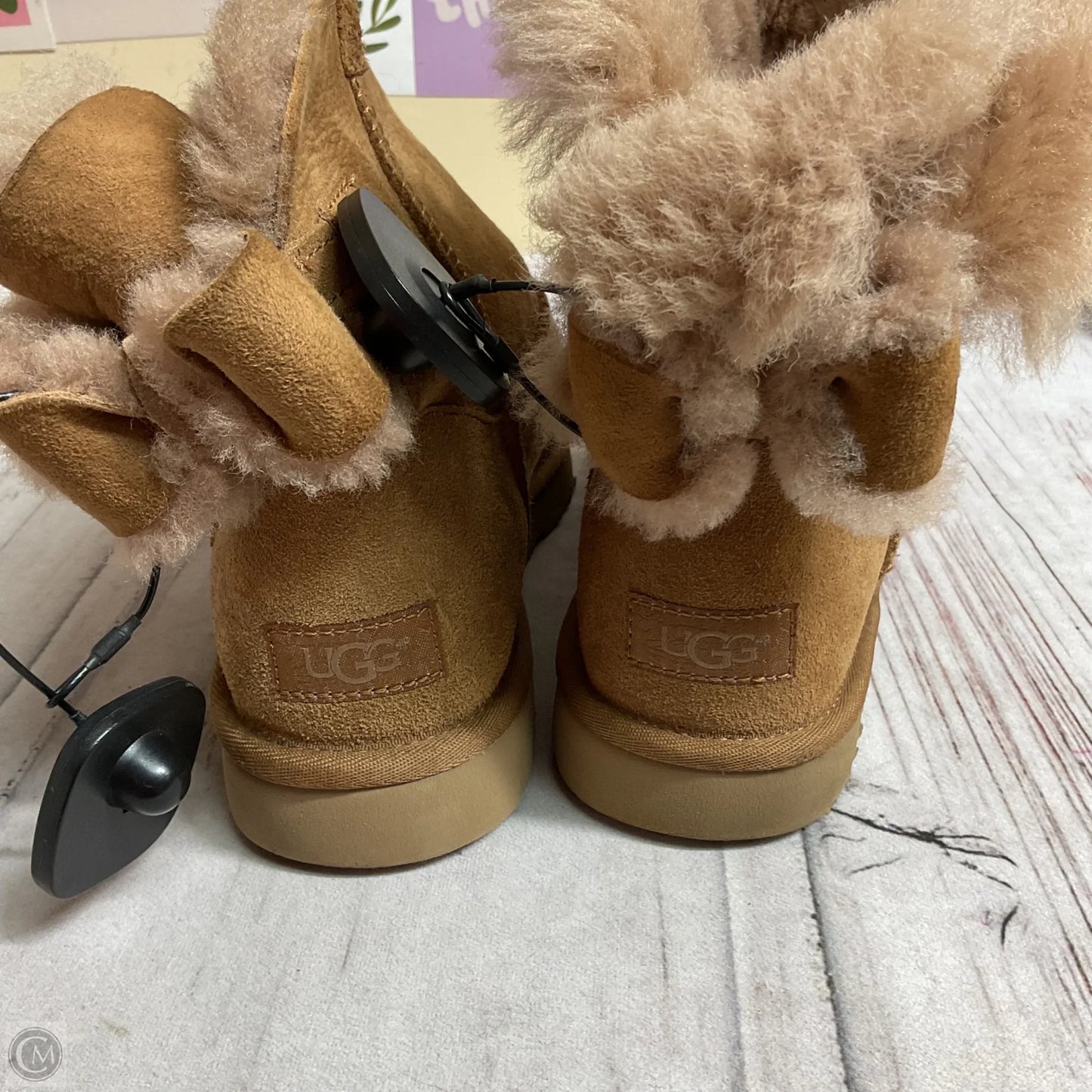 Boots Designer By Ugg In Tan, Size: 9