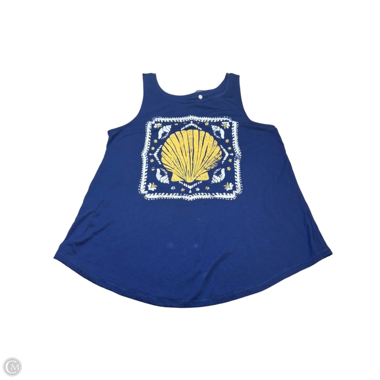Tank Top By St Johns Bay In Blue & Yellow, Size: S