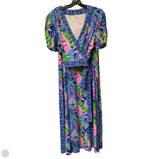 Skirt Designer By Lilly Pulitzer In Blue & Pink, Size: Xl
