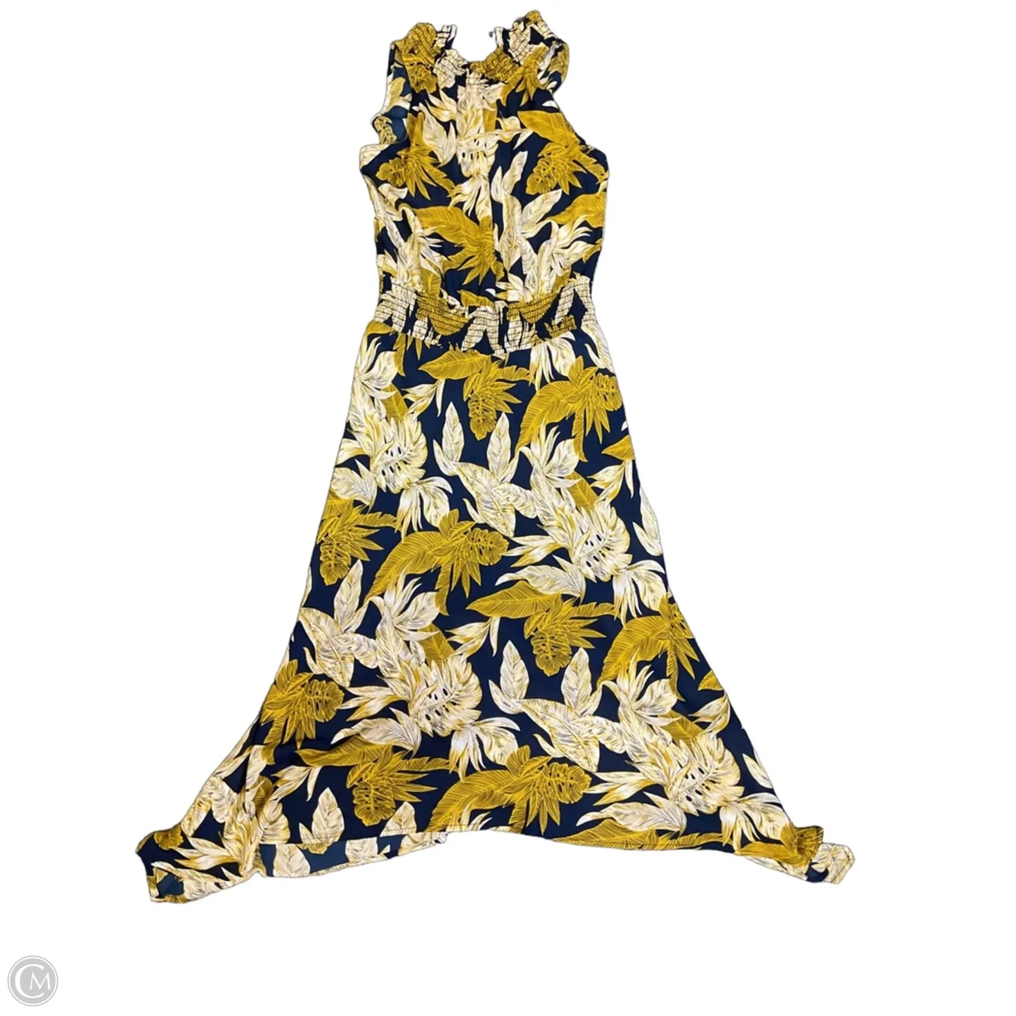 Dress Casual Maxi By Veronica M In Blue & Yellow, Size: S