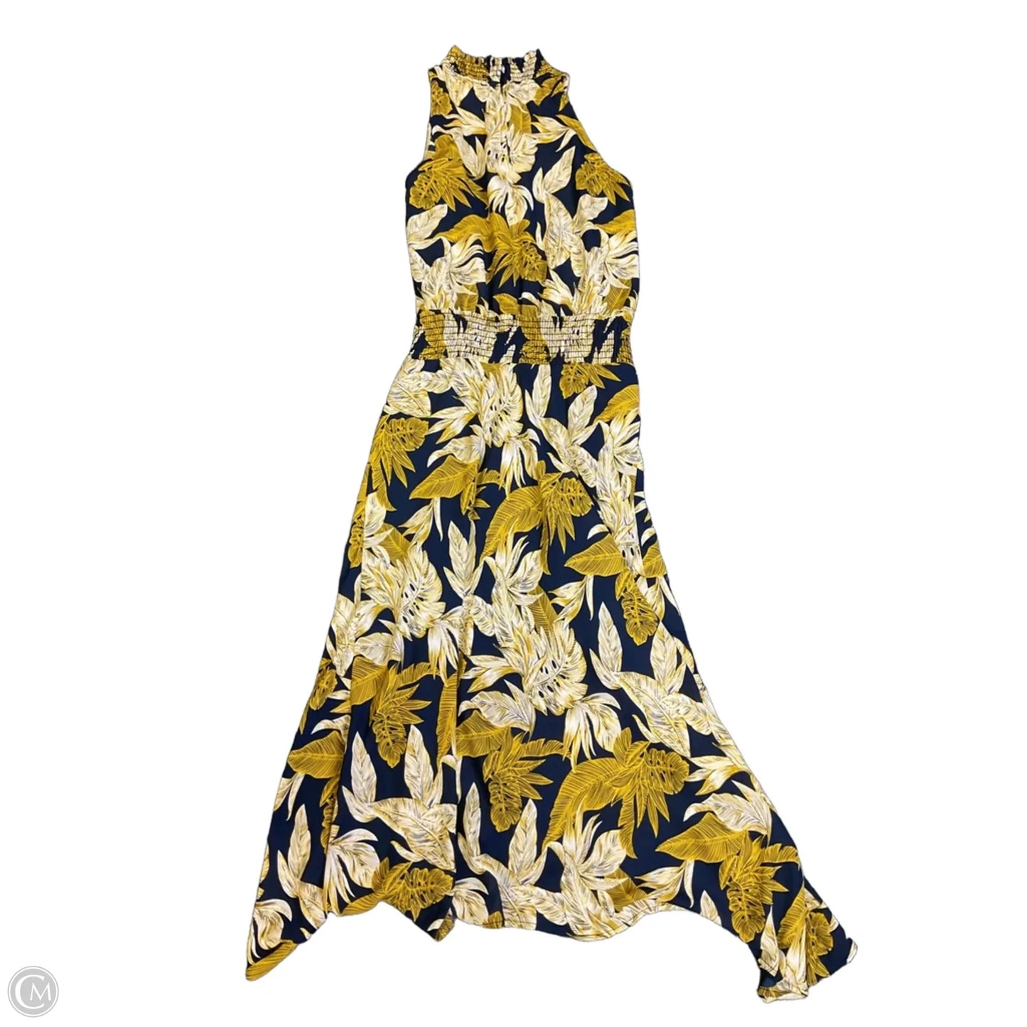 Dress Casual Maxi By Veronica M In Blue & Yellow, Size: S