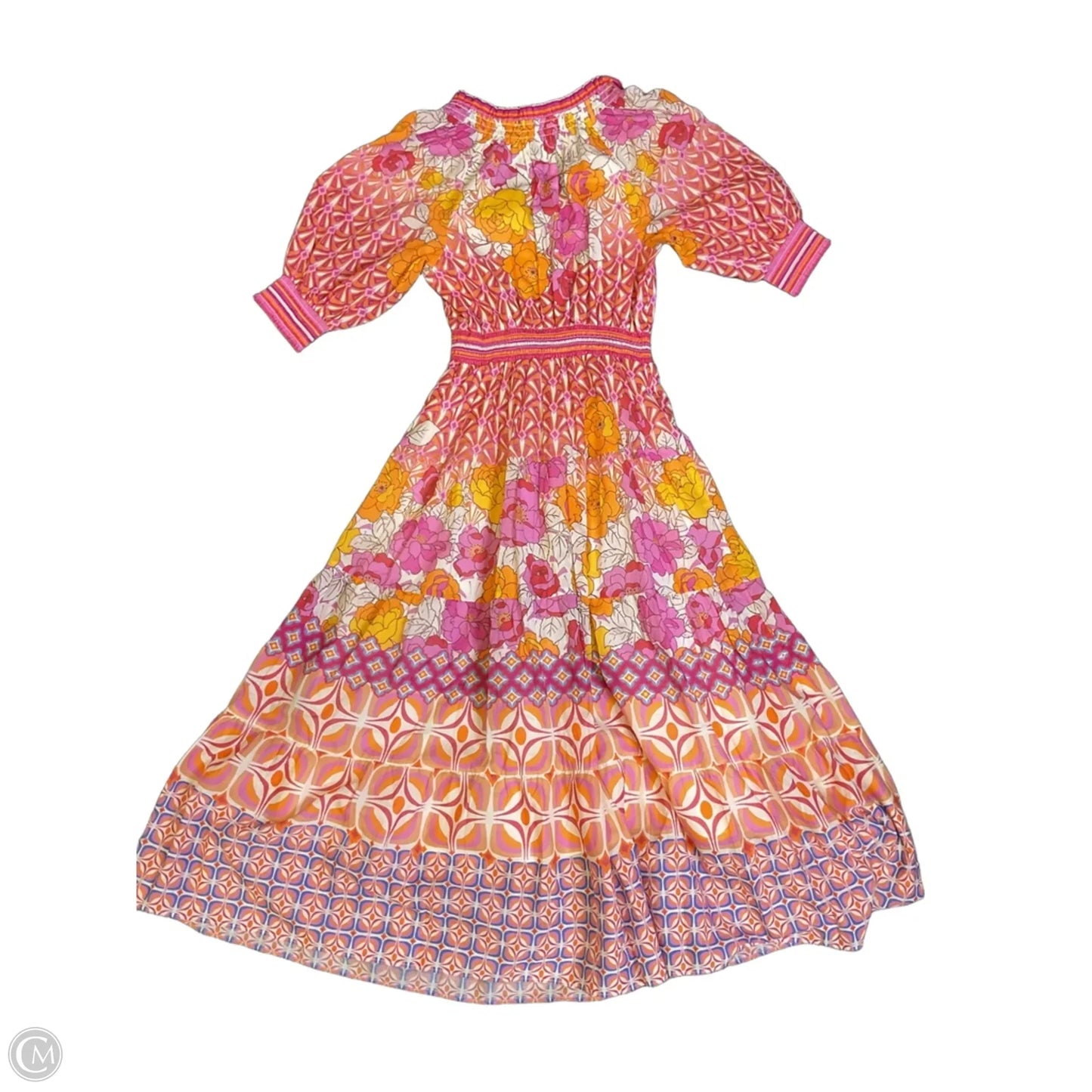 Dress Casual Maxi By Hale Bob In Orange & Pink, Size: S