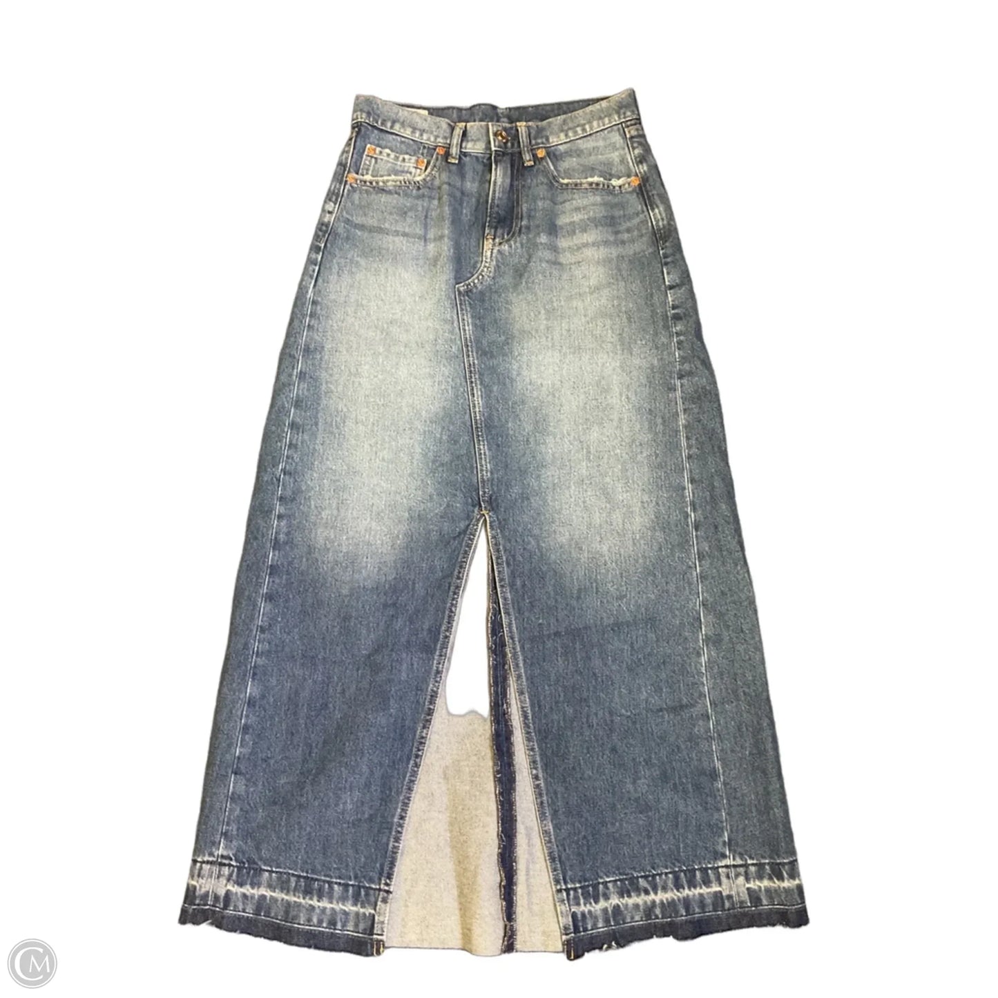 Skirt Maxi By Gap In Blue Denim, Size: Xs