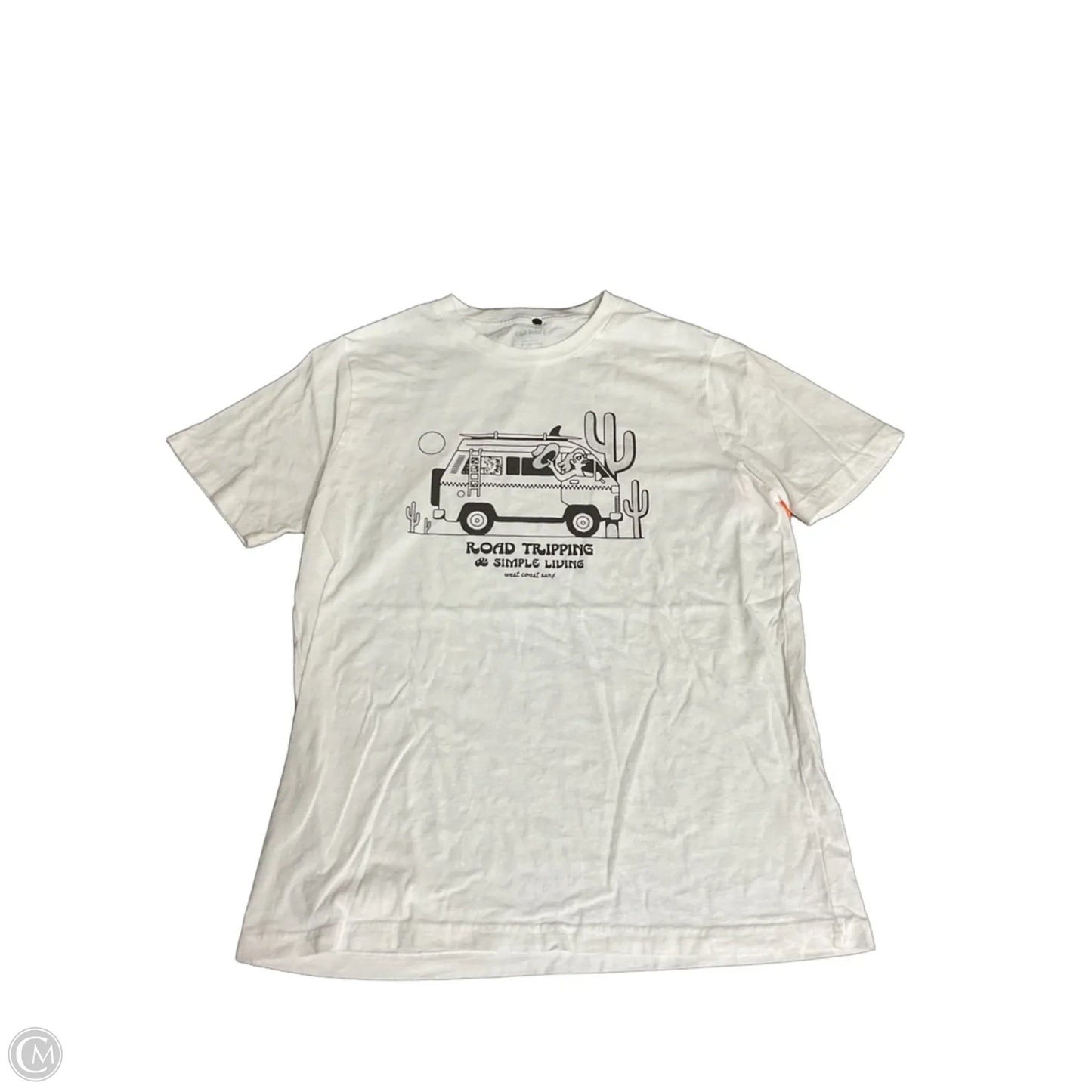 Top Short Sleeve Basic By Old Navy In White, Size: M