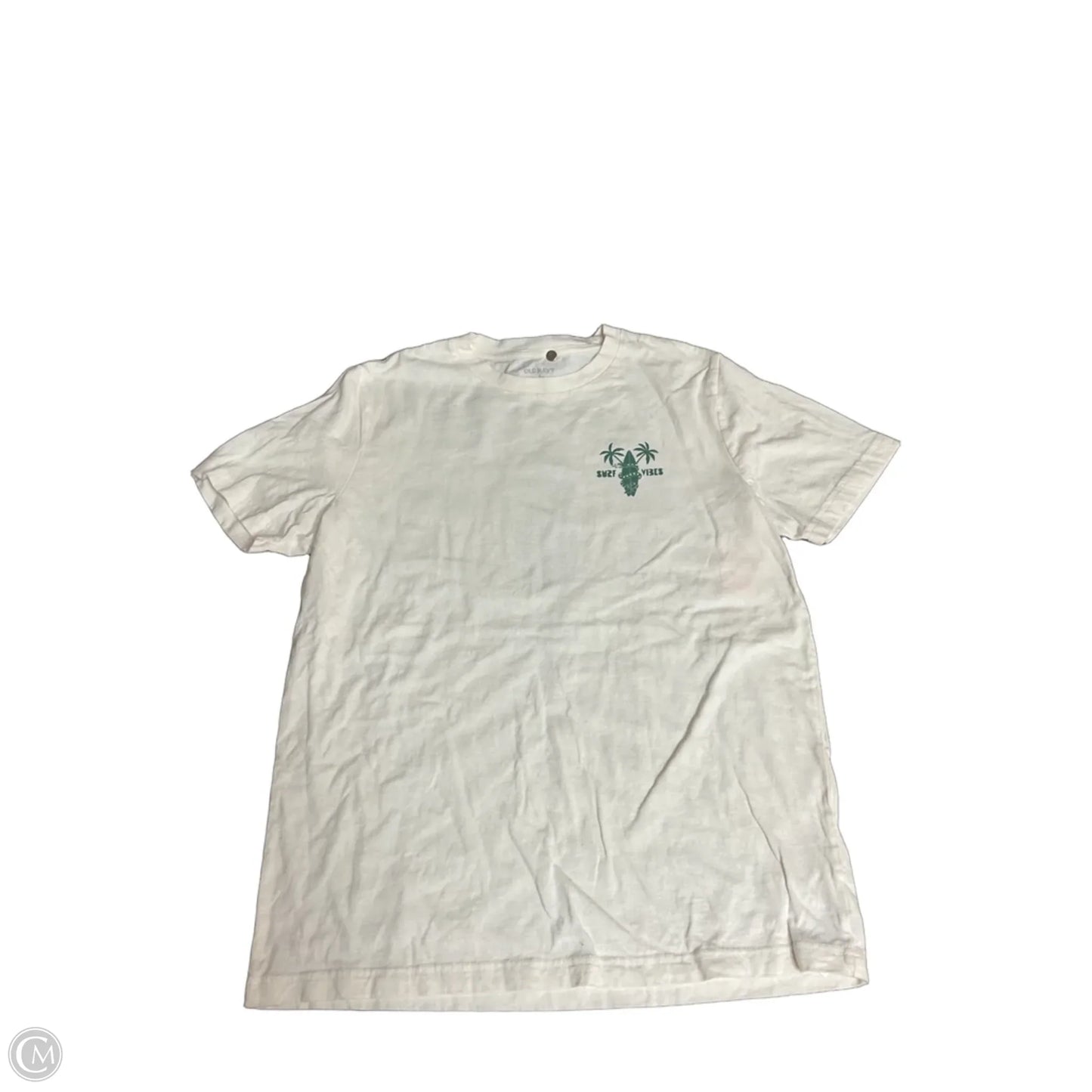Top Short Sleeve Basic By Old Navy In Cream, Size: S