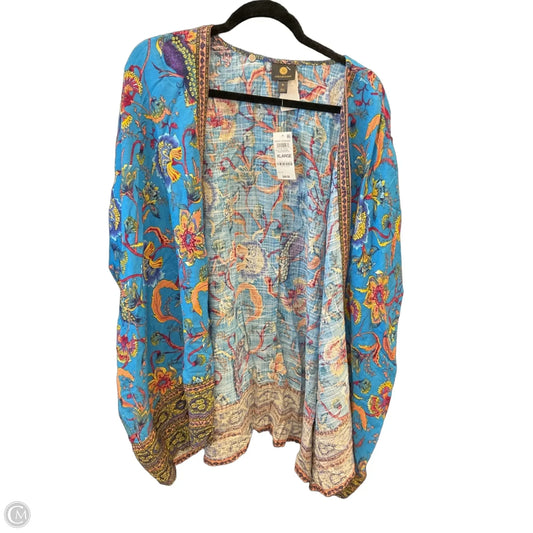 Kimono By Jm Collections In Floral Print, Size: Xl