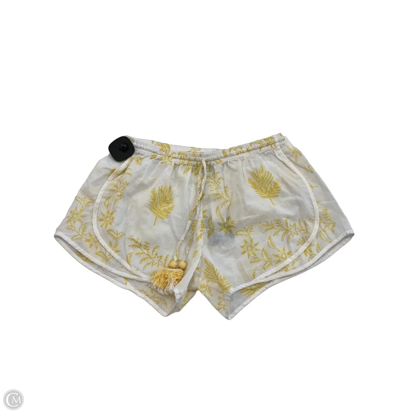 Shorts By Cmc In White & Yellow, Size: Xs