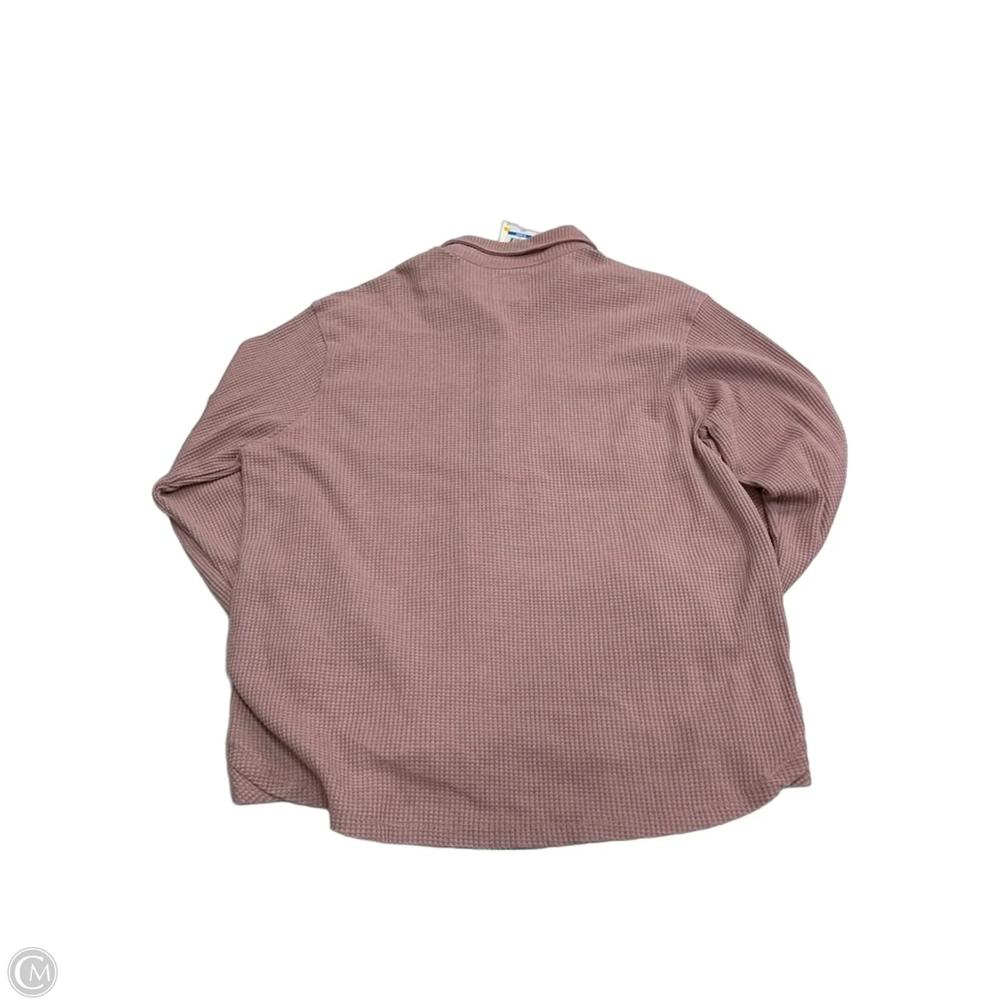 Jacket Shirt By C And C In Pink, Size: Xl