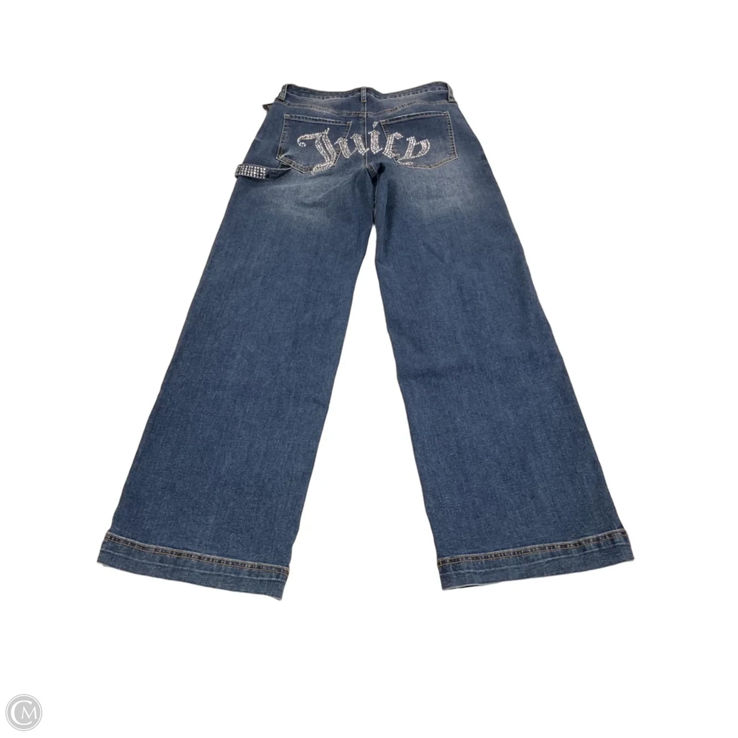 Jeans Wide Leg By Juicy Couture In Blue Denim, Size: 6