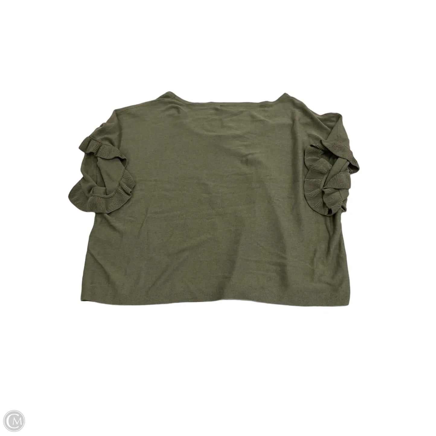 Top Short Sleeve By Max Studio In Green, Size: L