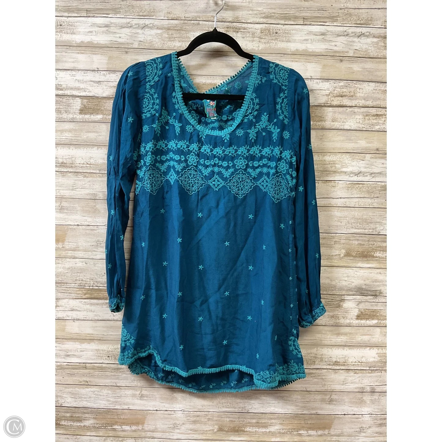 Dress Casual Short By Johnny Was In Blue, Size: S