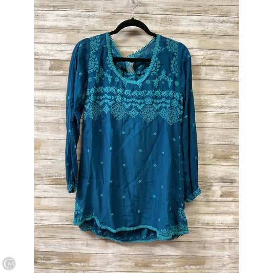 Dress Casual Short By Johnny Was In Blue, Size: S