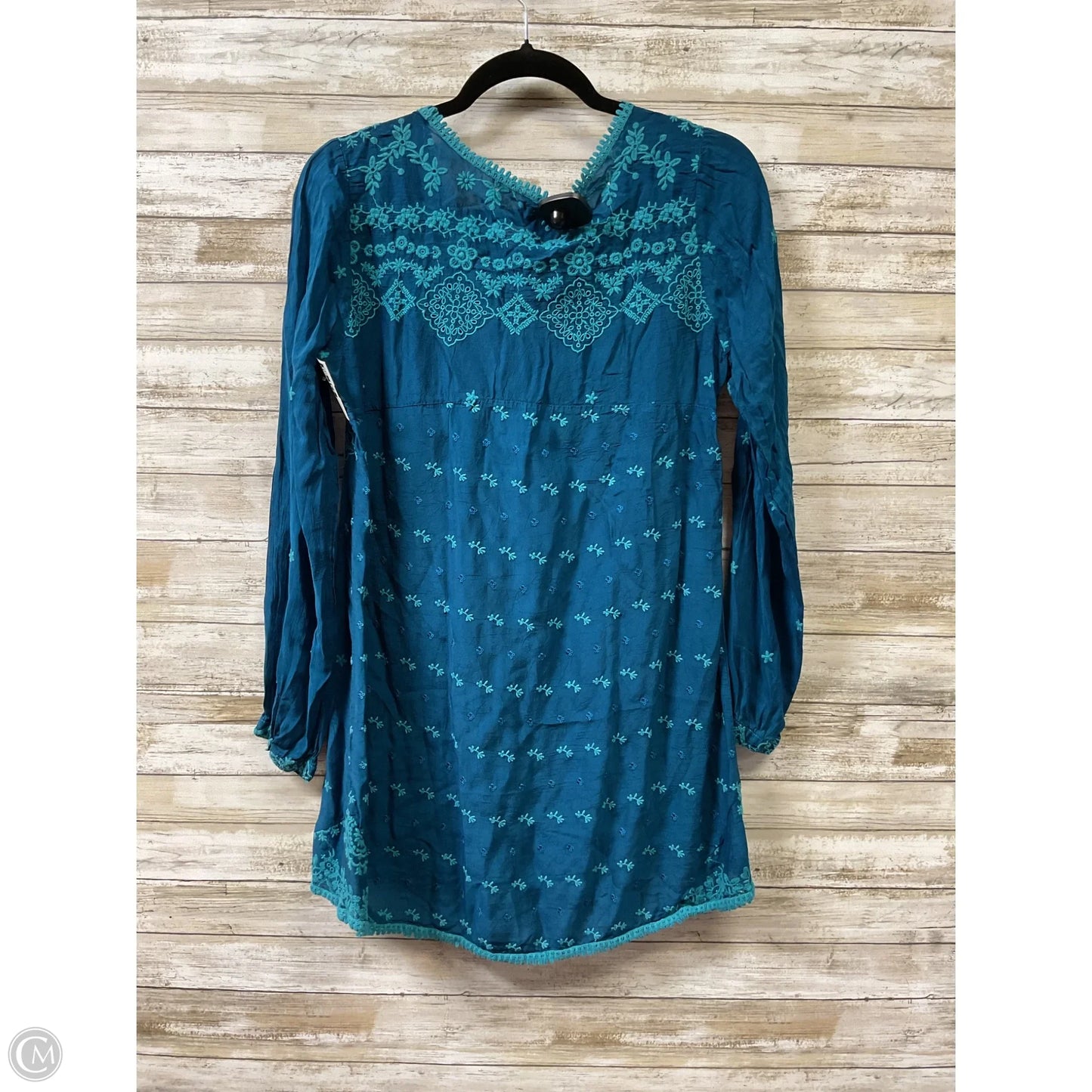 Dress Casual Short By Johnny Was In Blue, Size: S