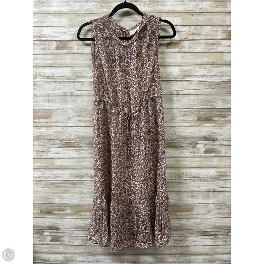 Dress Casual Midi By Velvet By Graham & Spencer In Brown, Size: Xs
