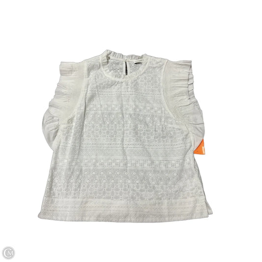 Top Sleeveless By English Factory In White, Size: M