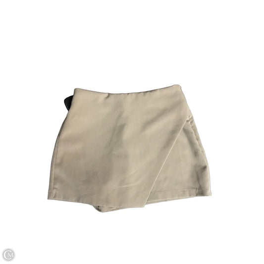 Skort By Love Tree In Tan, Size: S